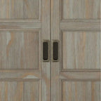 WYNDENHALL Portland SOLID WOOD 30 inch Wide Transitional Low Storage Cabinet - 30w x 14d x 31h