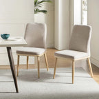 Emilia Mid-century Modern Upholstered Dining Chair Set of 2 by HULALA HOME