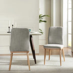 Emilia Mid-century Modern Upholstered Dining Chair Set of 2 by HULALA HOME