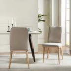 Emilia Mid-century Modern Upholstered Dining Chair Set of 2 by HULALA HOME