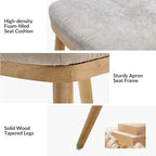 Emilia Mid-century Modern Upholstered Dining Chair Set of 2 by HULALA HOME