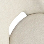 Upholstered Modern Cutout Back Dining Chair with Walnut LegSet of 4)