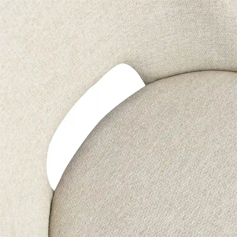 Upholstered Modern Cutout Back Dining Chair with Walnut LegSet of 4)