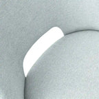 Upholstered Modern Cutout Back Dining Chair with Walnut LegSet of 4)