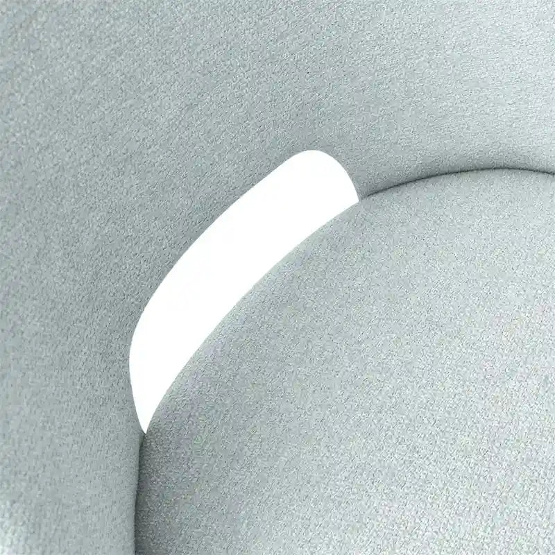 Upholstered Modern Cutout Back Dining Chair with Walnut LegSet of 4)