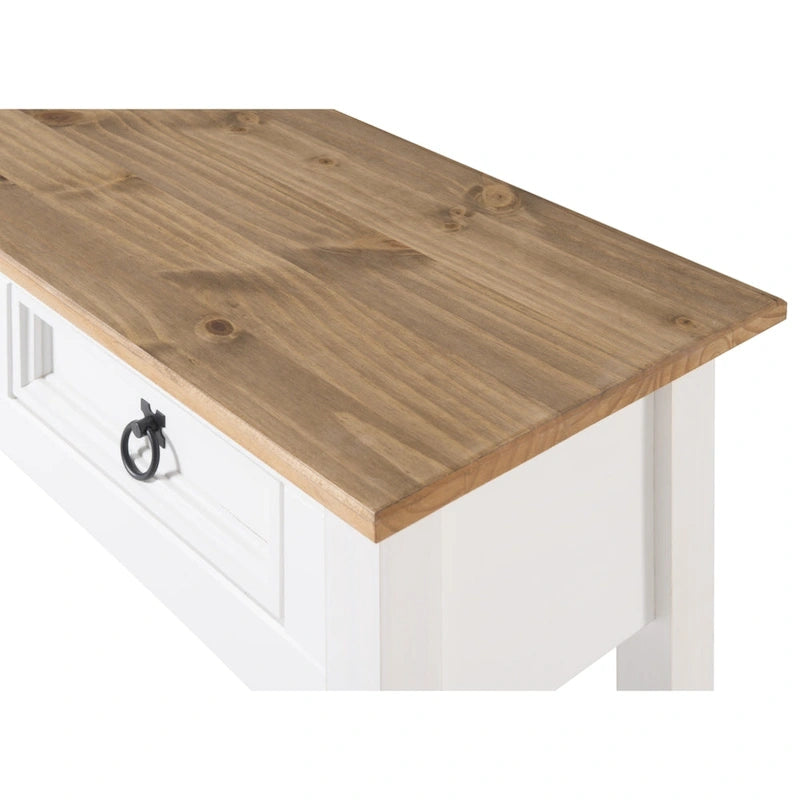 Wood Hall Table Console 3 Drawers Corona