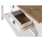Wood Hall Table Console 3 Drawers Corona