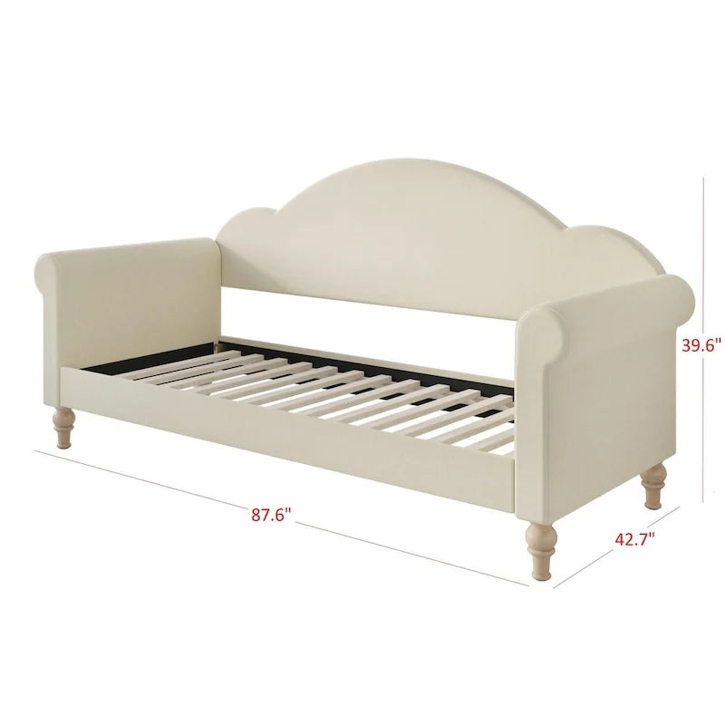 Chaise Upholstered Twin Daybed