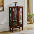 Curio Cabinet Lighted Curio Diapaly Cabinet with Adjustable Shelves