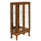 Curio Cabinet Lighted Curio Diapaly Cabinet with Adjustable Shelves