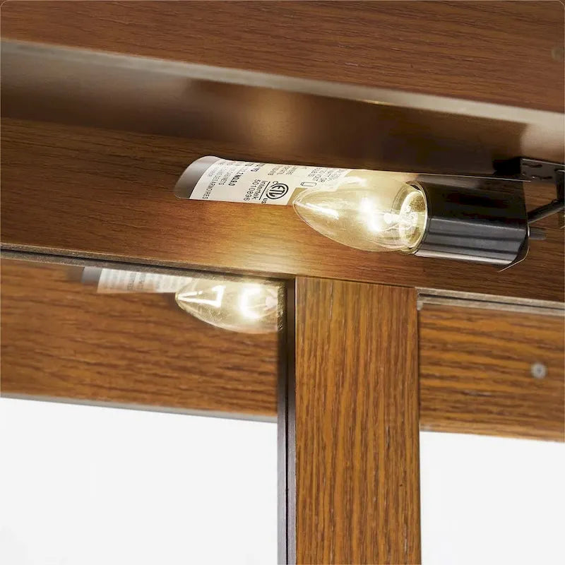 Curio Cabinet Lighted Curio Diapaly Cabinet with Adjustable Shelves