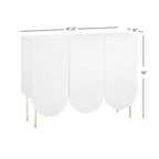 Lifestorey Ingrid 3-Door Scalloped Mid-Century Sideboard