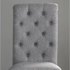 Roundhill Furniture Leviton Solid Wood Tufted Dining Chair (Set of 2)