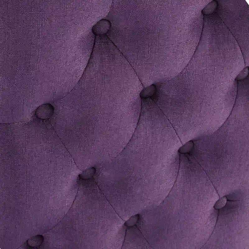 Roundhill Furniture Leviton Solid Wood Tufted Dining Chair (Set of 2)