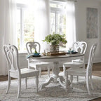 Magnolia Manor 5 Piece Pedestal Table Set
