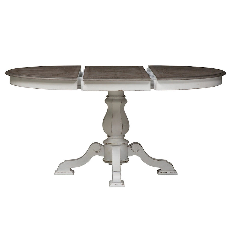 Magnolia Manor 5 Piece Pedestal Table Set