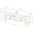 Middlebrook Contemporary Solid Wood Minimal 47-inch TV Stand