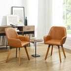 Art Leon Swivel Accent Dining Chairs (Set of 2)