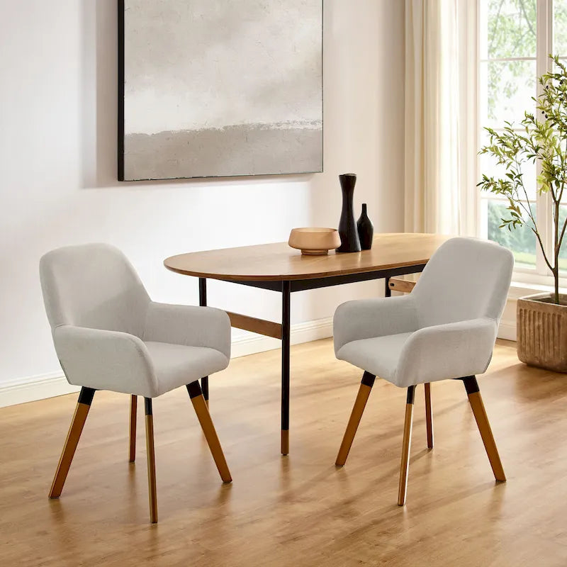 Art Leon Swivel Accent Dining Chairs (Set of 2)