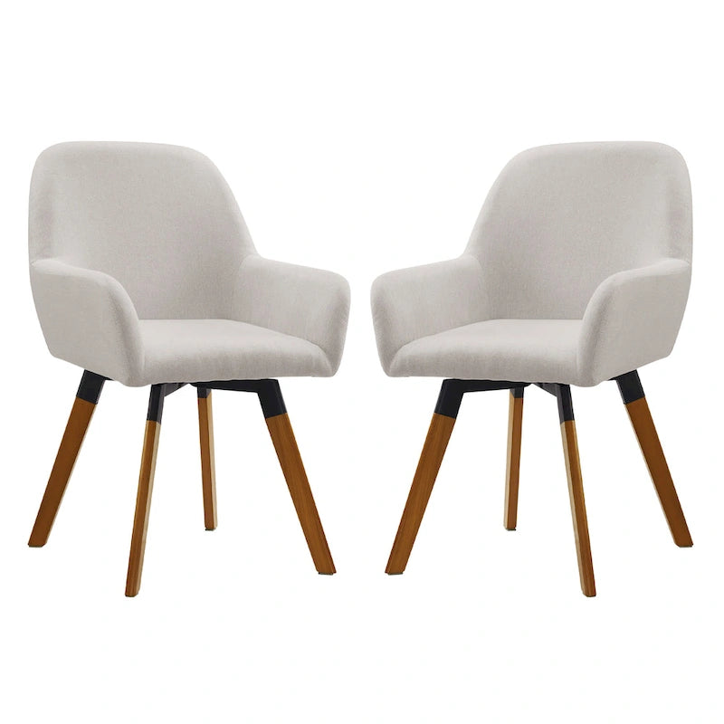 Art Leon Swivel Accent Dining Chairs (Set of 2)