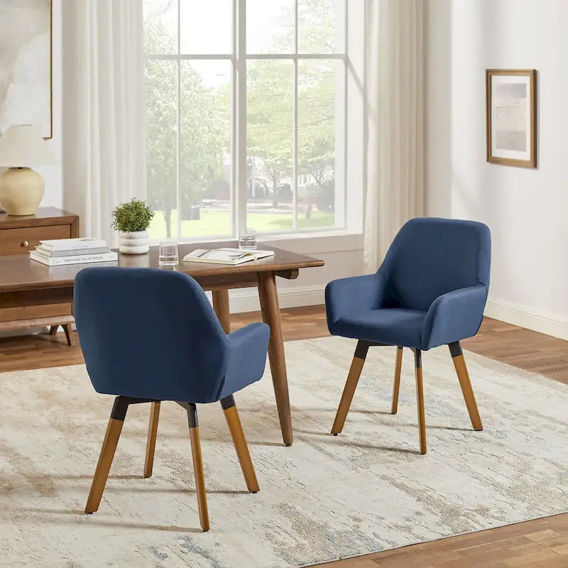 Art Leon Swivel Accent Dining Chairs (Set of 2)