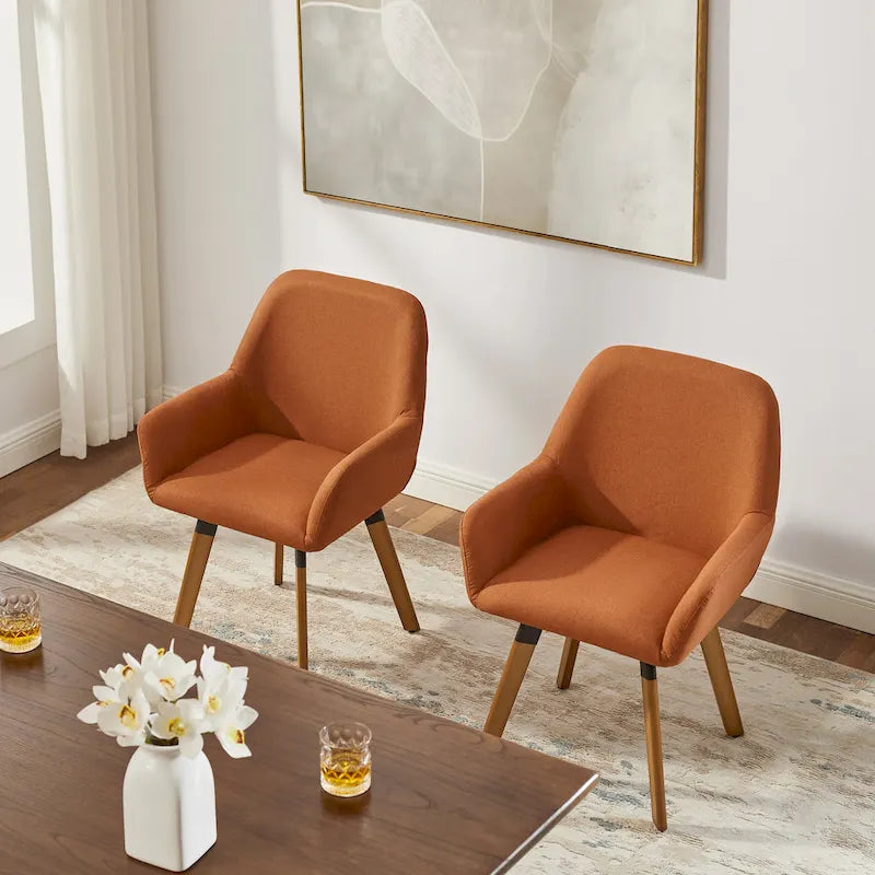 Art Leon Swivel Accent Dining Chairs (Set of 2)