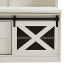 40.6 W Wood Hall Tree with Bench and Shoe Storage