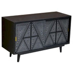 Bidi Mid-Century Modern Solid Wood 2-shelf Buffet by Furniture of America