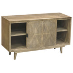 Bidi Mid-Century Modern Solid Wood 2-shelf Buffet by Furniture of America