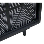 Bidi Mid-Century Modern Solid Wood 2-shelf Buffet by Furniture of America