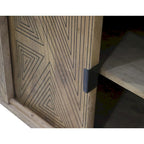 Bidi Mid-Century Modern Solid Wood 2-shelf Buffet by Furniture of America