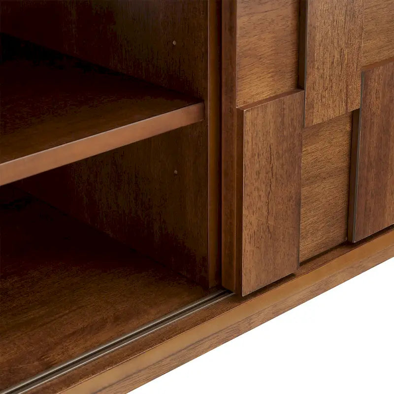 Kieran Mid-Century Wood 2-Drawer TV Stand by iNSPIRE Q Modern