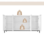 Clihome High Gloss 4-Door Storage Accent Buffets Sideboards