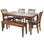 Boraam Shaker Collection 6-piece Dining Bench Dining Collection