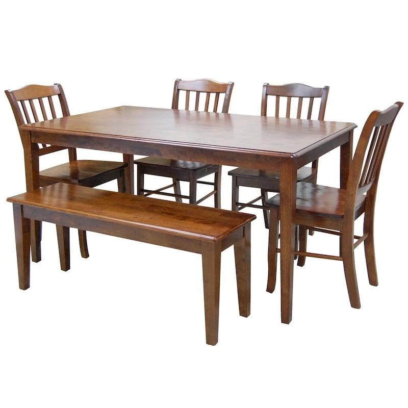 Boraam Shaker Collection 6-piece Dining Bench Dining Collection