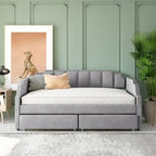 Upholstered Twin Daybed with Storage Drawers