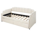 Upholstered Twin Daybed with Storage Drawers