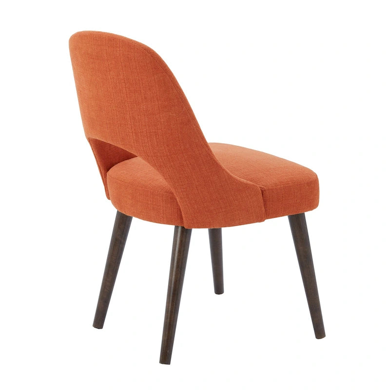 INK+IVY Nola Upholstered Dining Side Chairs with Cutout Back design (Set of 2)