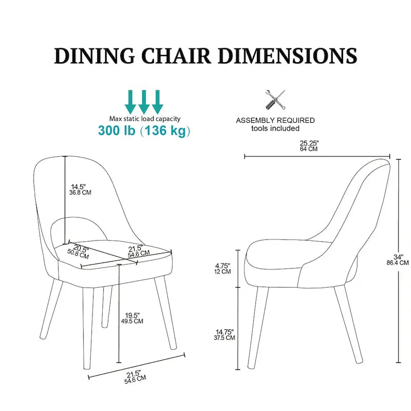INK+IVY Nola Upholstered Dining Side Chairs with Cutout Back design (Set of 2)