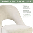 INK+IVY Nola Upholstered Dining Side Chairs with Cutout Back design (Set of 2)