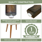 INK+IVY Nola Upholstered Dining Side Chairs with Cutout Back design (Set of 2)