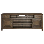 Origins by Alpine Newport Wood TV Console in Planked Oak