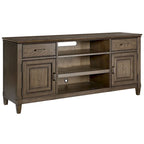 Origins by Alpine Newport Wood TV Console in Planked Oak