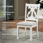 Sylmer Farmhouse Wood Dining Chairs (Set of 2) by Furniture of America