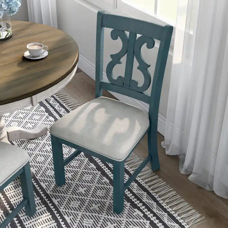 Sylmer Farmhouse Wood Dining Chairs (Set of 2) by Furniture of America