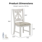 Sylmer Farmhouse Wood Dining Chairs (Set of 2) by Furniture of America