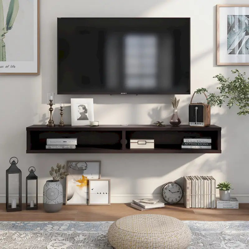 Rydstorp Modern 60-inch 2-Shelf Wall-mounted TV Console by Carson Carrington