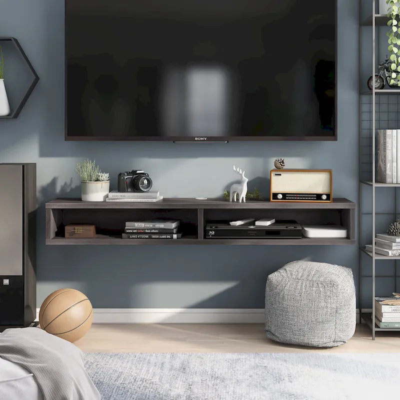 Rydstorp Modern 60-inch 2-Shelf Wall-mounted TV Console by Carson Carrington