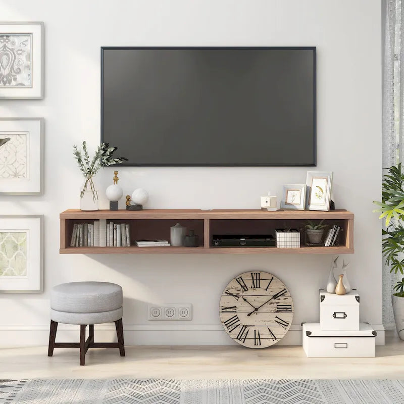 Rydstorp Modern 60-inch 2-Shelf Wall-mounted TV Console by Carson Carrington