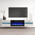 Metro EF Wall Mounted Electric Fireplace 72 TV Stand